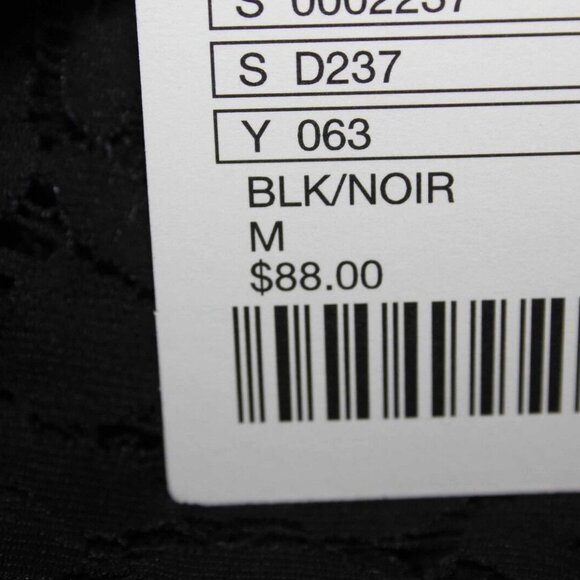 Staci Woo $88 Sz M Black Lace 3/4 Sleeve Cotton Nylon Poly Blend Dress - Picture 7 of 8